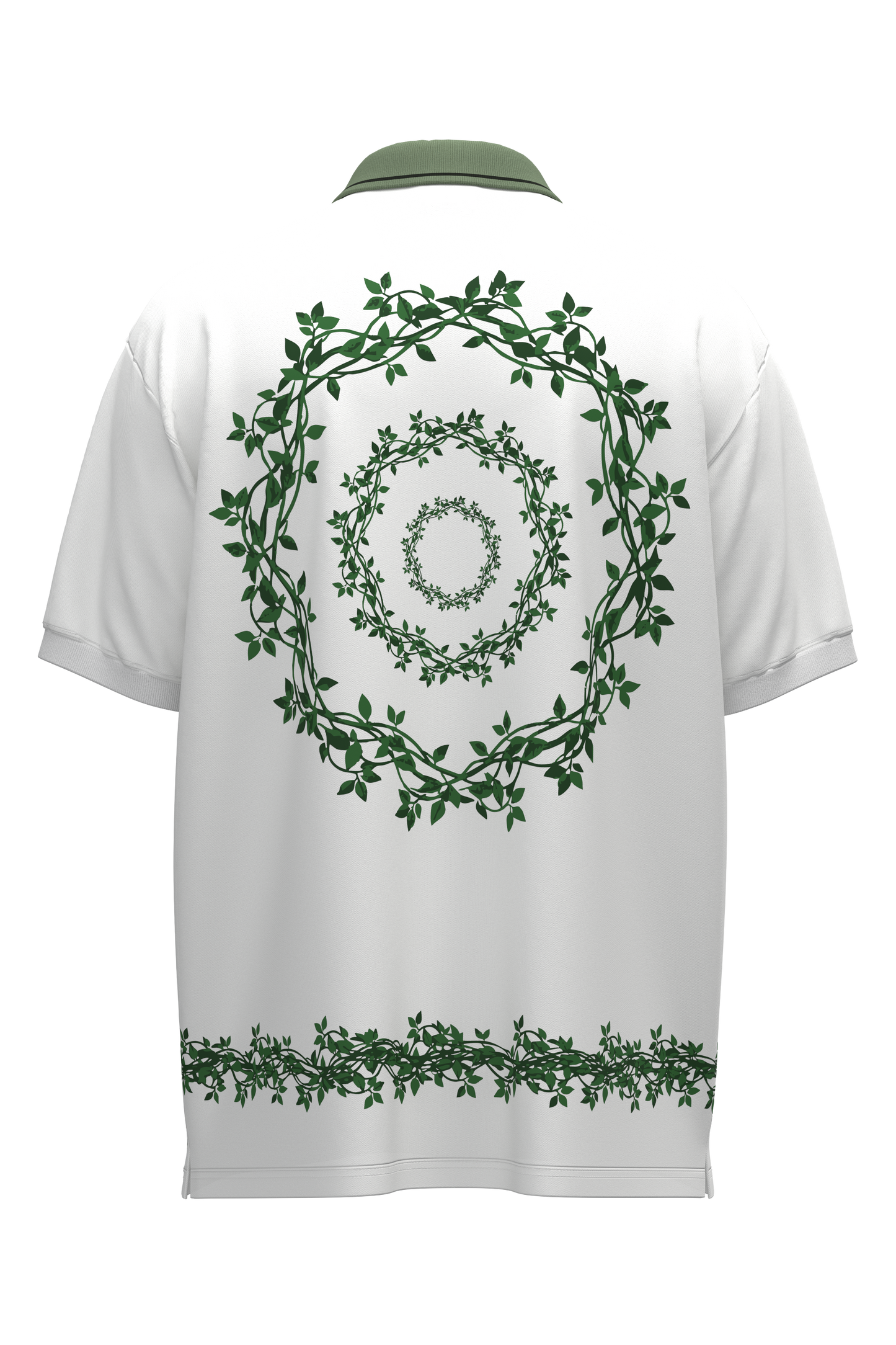 NATURE'S CHILD POLO - IVORY/GREEN