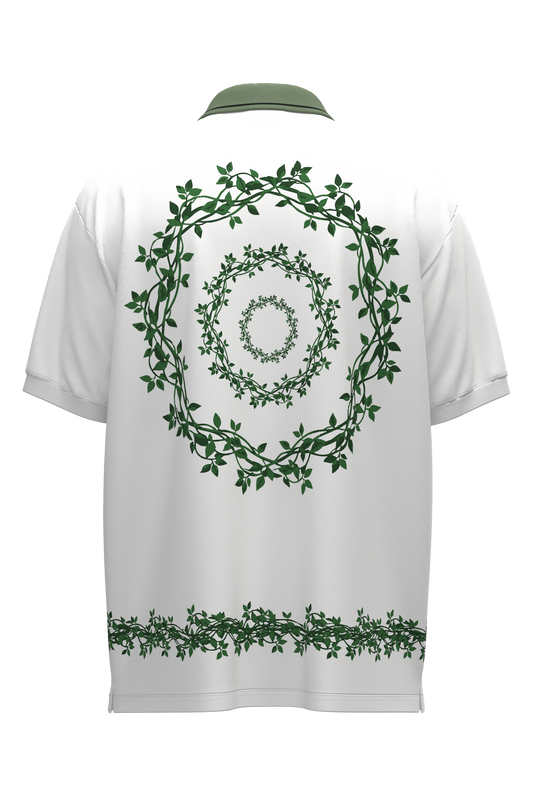 NATURE'S CHILD POLO - IVORY/GREEN