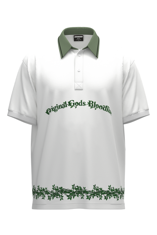 NATURE'S CHILD POLO - IVORY/GREEN