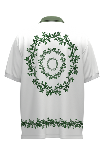 NATURE'S CHILD POLO - IVORY/GREEN
